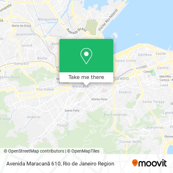 Mapa Avenida Maracanã 610