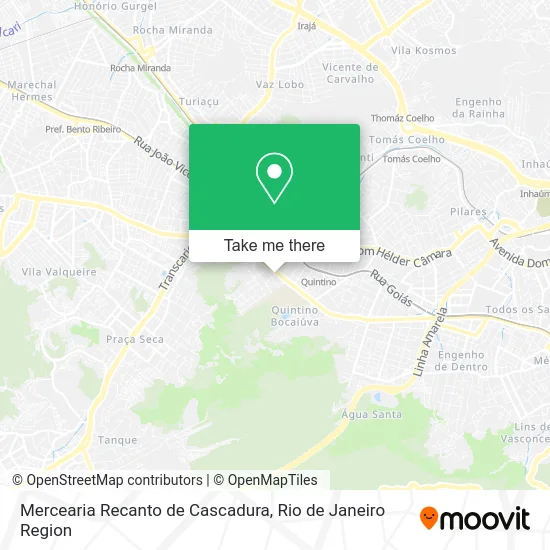 Mercearia Recanto de Cascadura map