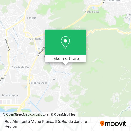 Mapa Rua Almirante Mario França 86