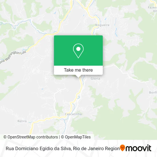 Rua Domiciano Egídio da Silva map