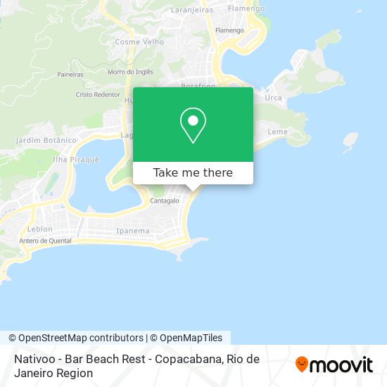 Mapa Nativoo - Bar Beach Rest - Copacabana
