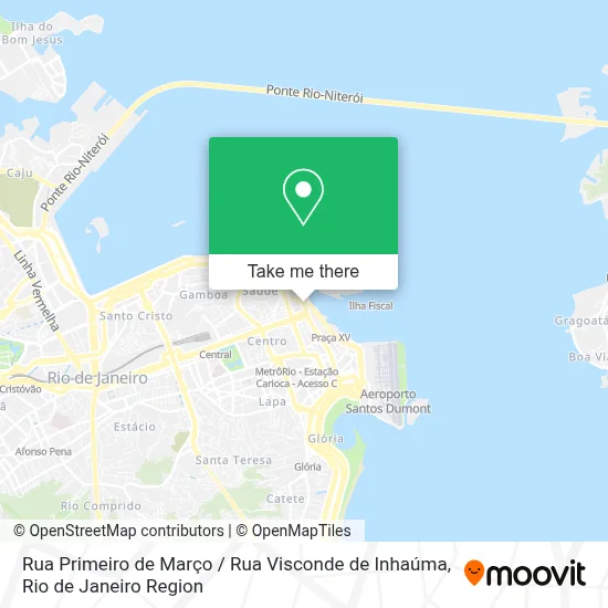 Rua Primeiro de Março / Rua Visconde de Inhaúma map