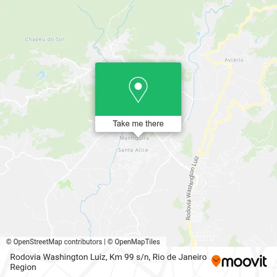 Rodovia Washington Luiz, Km 99 s / n map