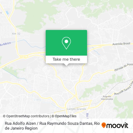 Mapa Rua Adolfo Aizen / Rua Raymundo Souza Dantas