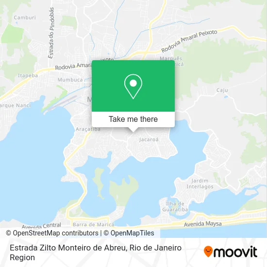 Estrada Zilto Monteiro de Abreu map