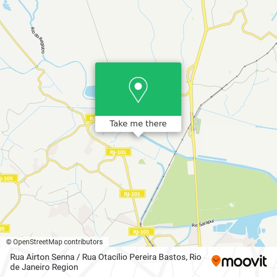 Mapa Rua Airton Senna / Rua Otacílio Pereira Bastos