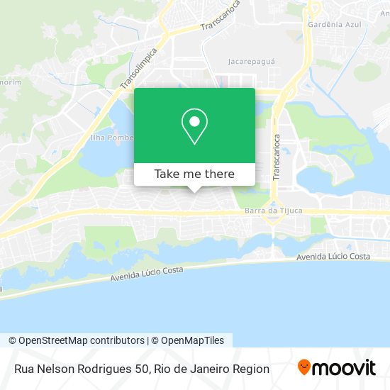 Mapa Rua Nelson Rodrigues 50