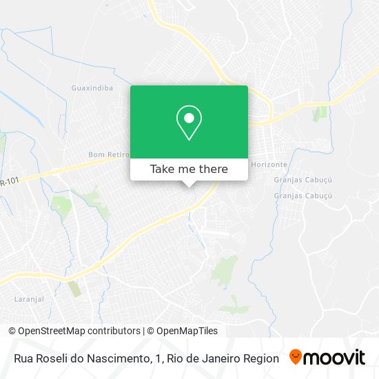 Mapa Rua Roseli do Nascimento, 1