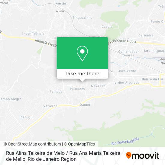 Rua Alina Teixeira de Melo / Rua Ana Maria Teixeira de Mello map