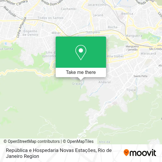 República e Hospedaria Novas Estações map