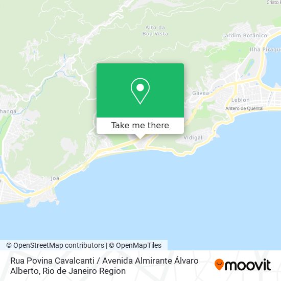 Rua Povina Cavalcanti / Avenida Almirante Álvaro Alberto map