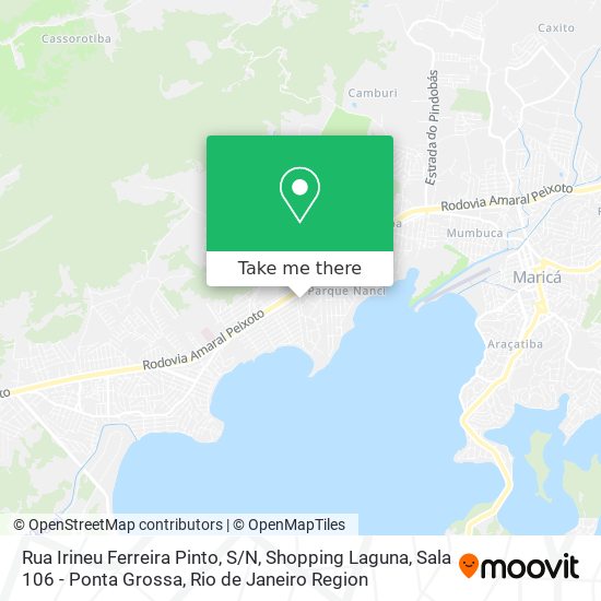 Rua Irineu Ferreira Pinto, S / N, Shopping Laguna, Sala 106 - Ponta Grossa map