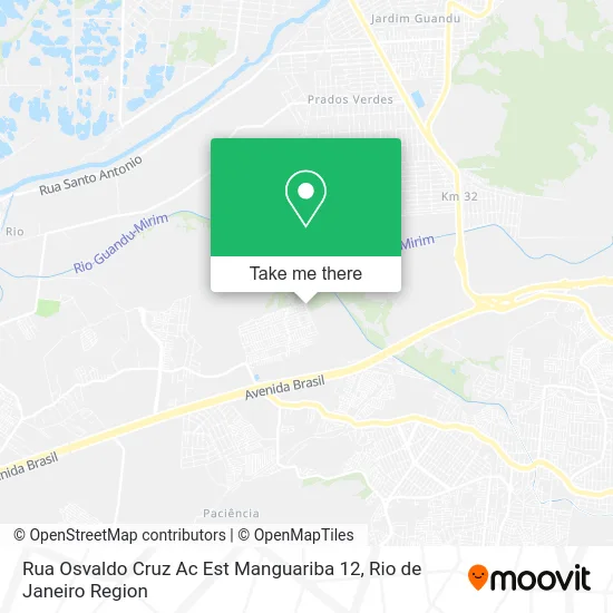 Rua Osvaldo Cruz Ac Est Manguariba 12 map