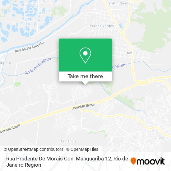 Rua Prudente De Morais Conj Manguariba 12 map