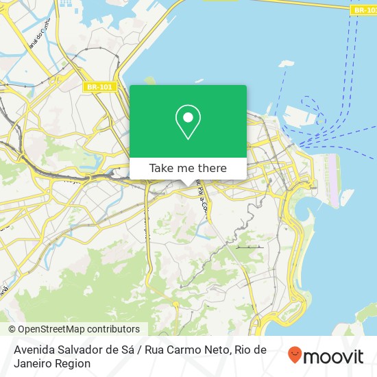 Avenida Salvador de Sá / Rua Carmo Neto map