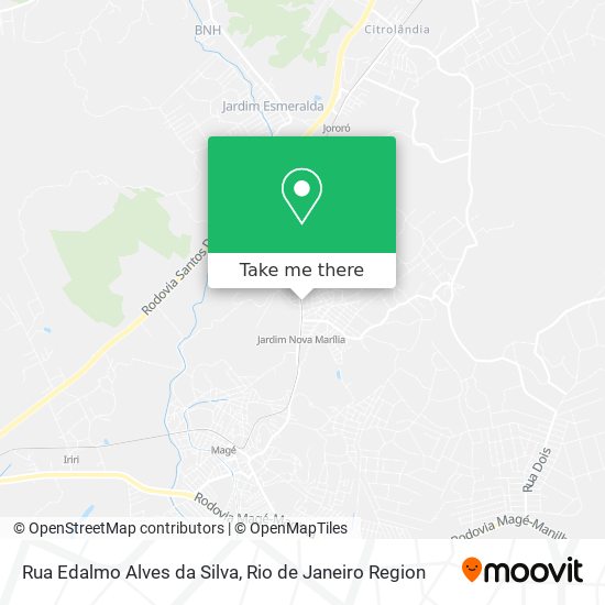 Rua Edalmo Alves da Silva map