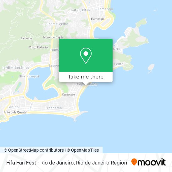 Fifa Fan Fest - Rio de Janeiro map