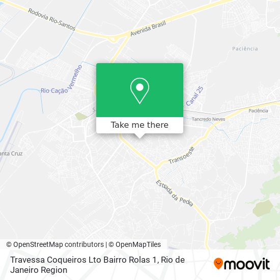 Mapa Travessa Coqueiros Lto Bairro Rolas 1