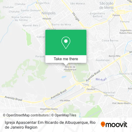 Igreja Apascentar Em Ricardo de Albuquerque map