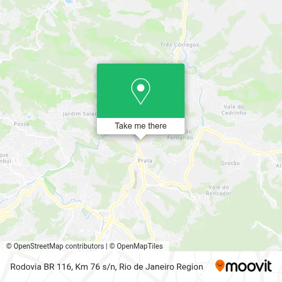 Rodovia BR 116, Km 76 s/n map