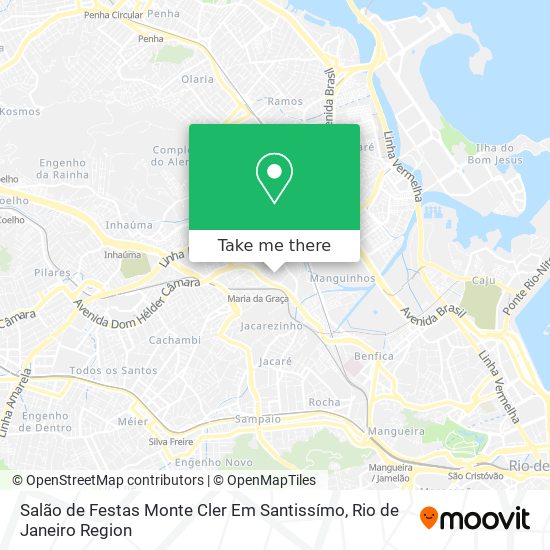 Mapa Salão de Festas Monte Cler Em Santissímo