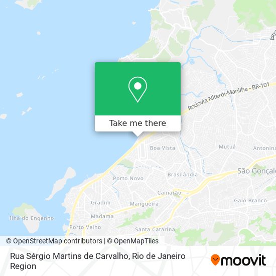 Mapa Rua Sérgio Martins de Carvalho