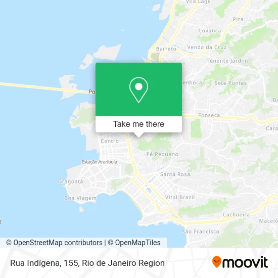 Rua Indígena, 155 map