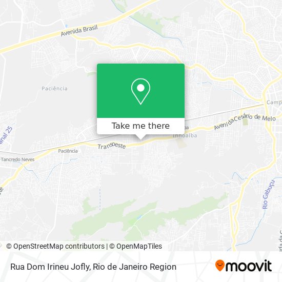 Rua Dom Irineu Jofly map