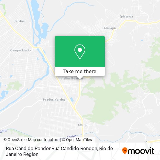 Rua Cândido RondonRua Cândido Rondon map