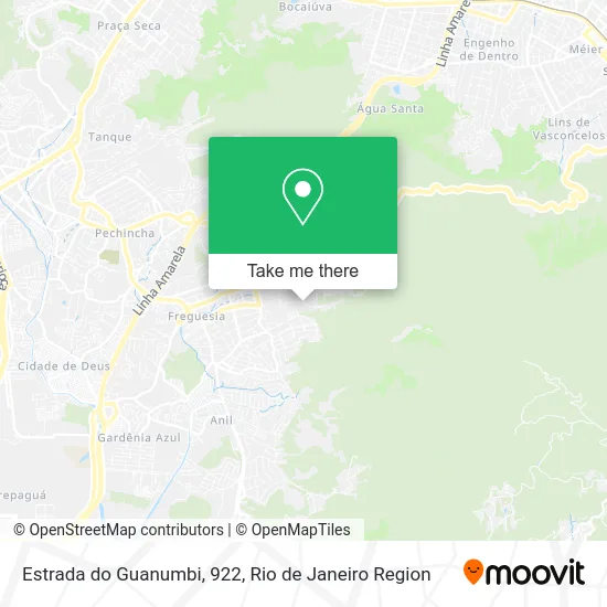 Estrada do Guanumbi, 922 map