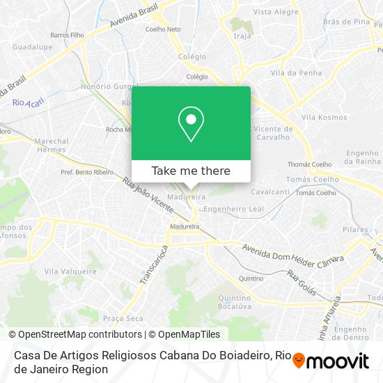 Casa De Artigos Religiosos Cabana Do Boiadeiro map