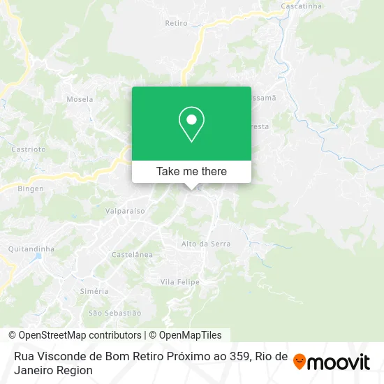 Rua Visconde de Bom Retiro Próximo ao 359 map