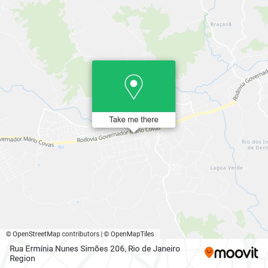 Mapa Rua Ermínia Nunes Simões 206