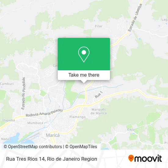 Rua Tres Rios 14 map