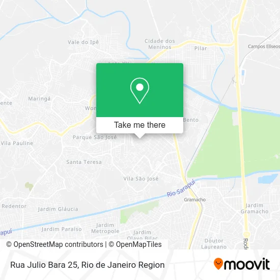 Rua Julio Bara 25 map