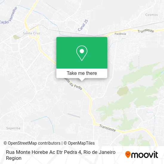 Rua Monte Horebe Ac Etr Pedra 4 map