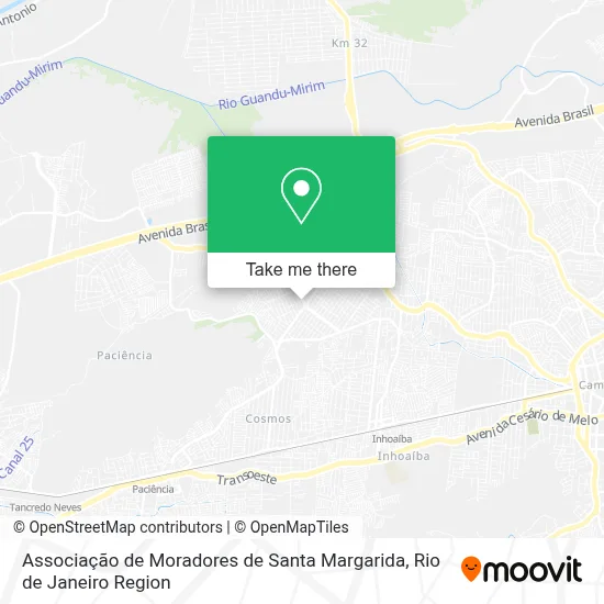 Associação de Moradores de Santa Margarida map