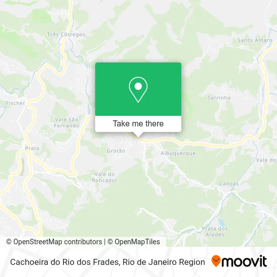 Cachoeira do Rio dos Frades map