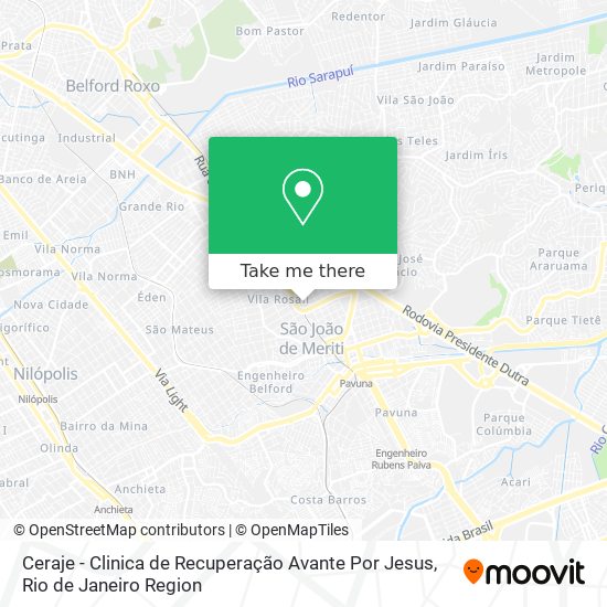Ceraje - Clinica de Recuperação Avante Por Jesus map