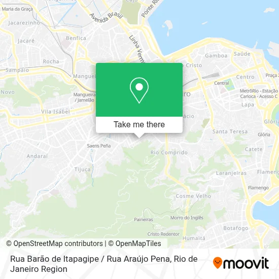 Rua Barão de Itapagipe / Rua Araújo Pena map