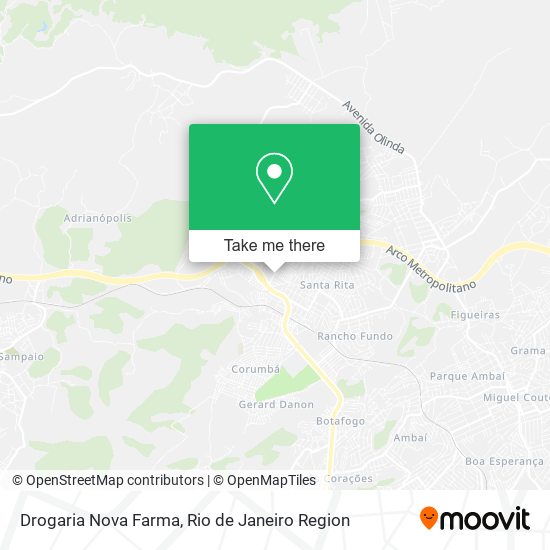 Mapa Drogaria Nova Farma