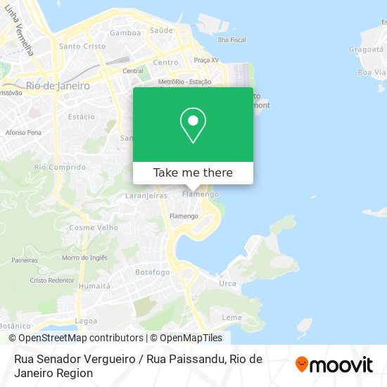 Mapa Rua Senador Vergueiro / Rua Paissandu