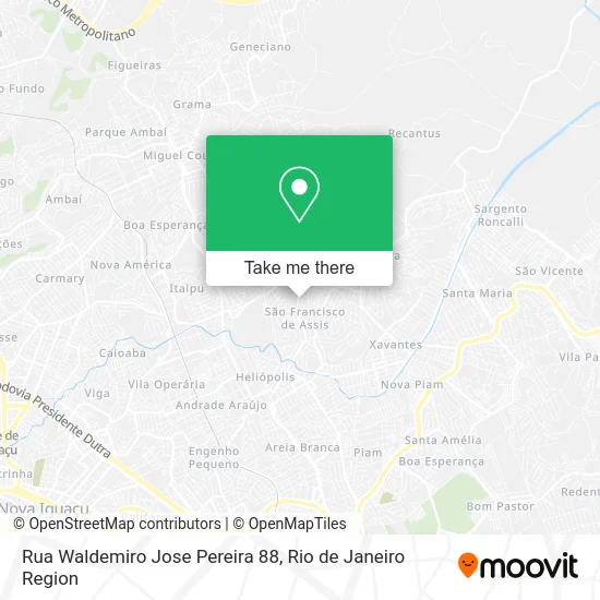Rua Waldemiro Jose Pereira 88 map