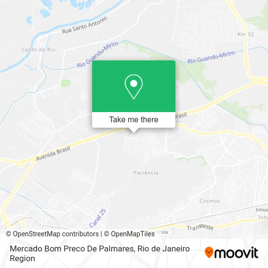Mercado Bom Preco De Palmares map