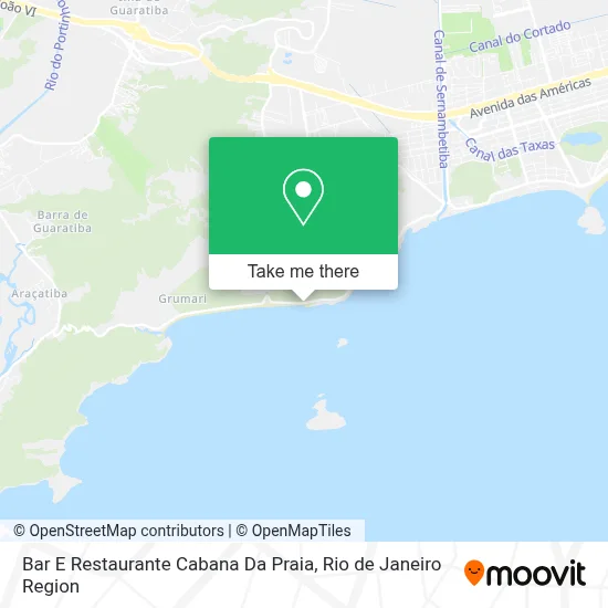Bar E Restaurante Cabana Da Praia map