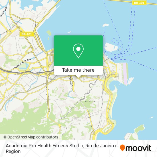 Mapa Academia Pro Health Fitness Studio