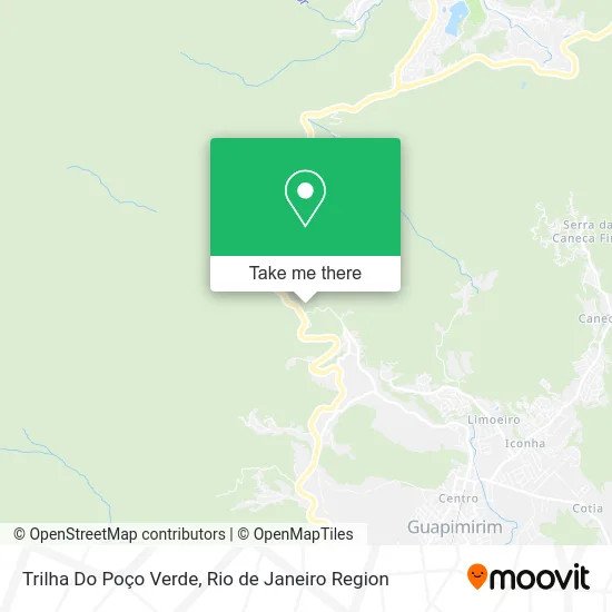 Trilha Do Poço Verde map