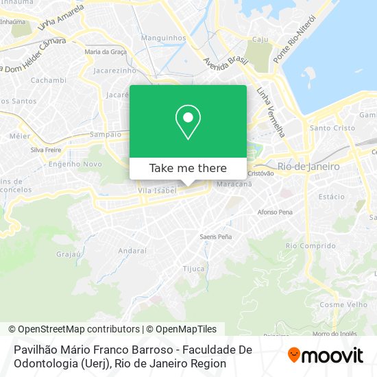 Pavilhão Mário Franco Barroso - Faculdade De Odontologia (Uerj) map