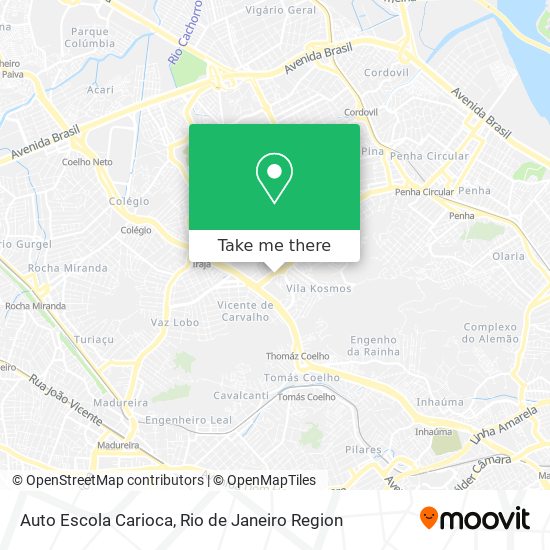 Mapa Auto Escola Carioca