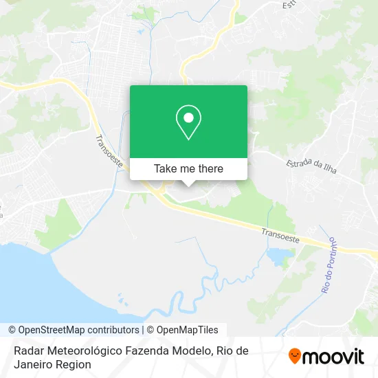 Radar Meteorológico Fazenda Modelo map